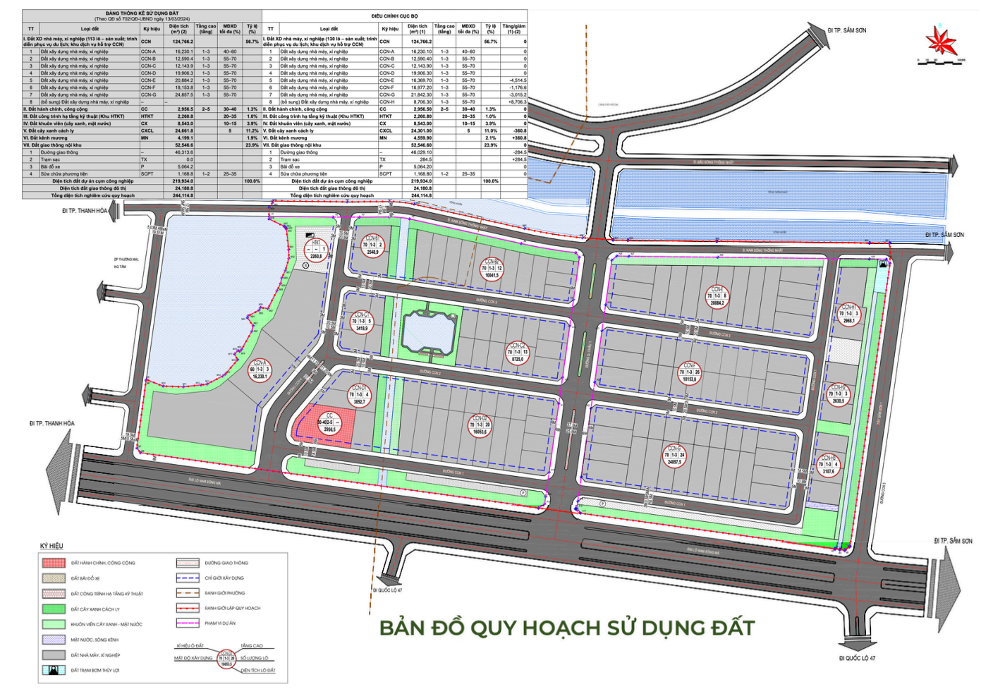 Bản Đồ Quy Hoạch Cụm Công Nghiệp Sầm Sơn