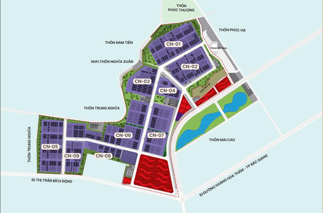 Khu Công nghiệp Song Mai – Nghĩa Trung tỉnh Bắc Giang