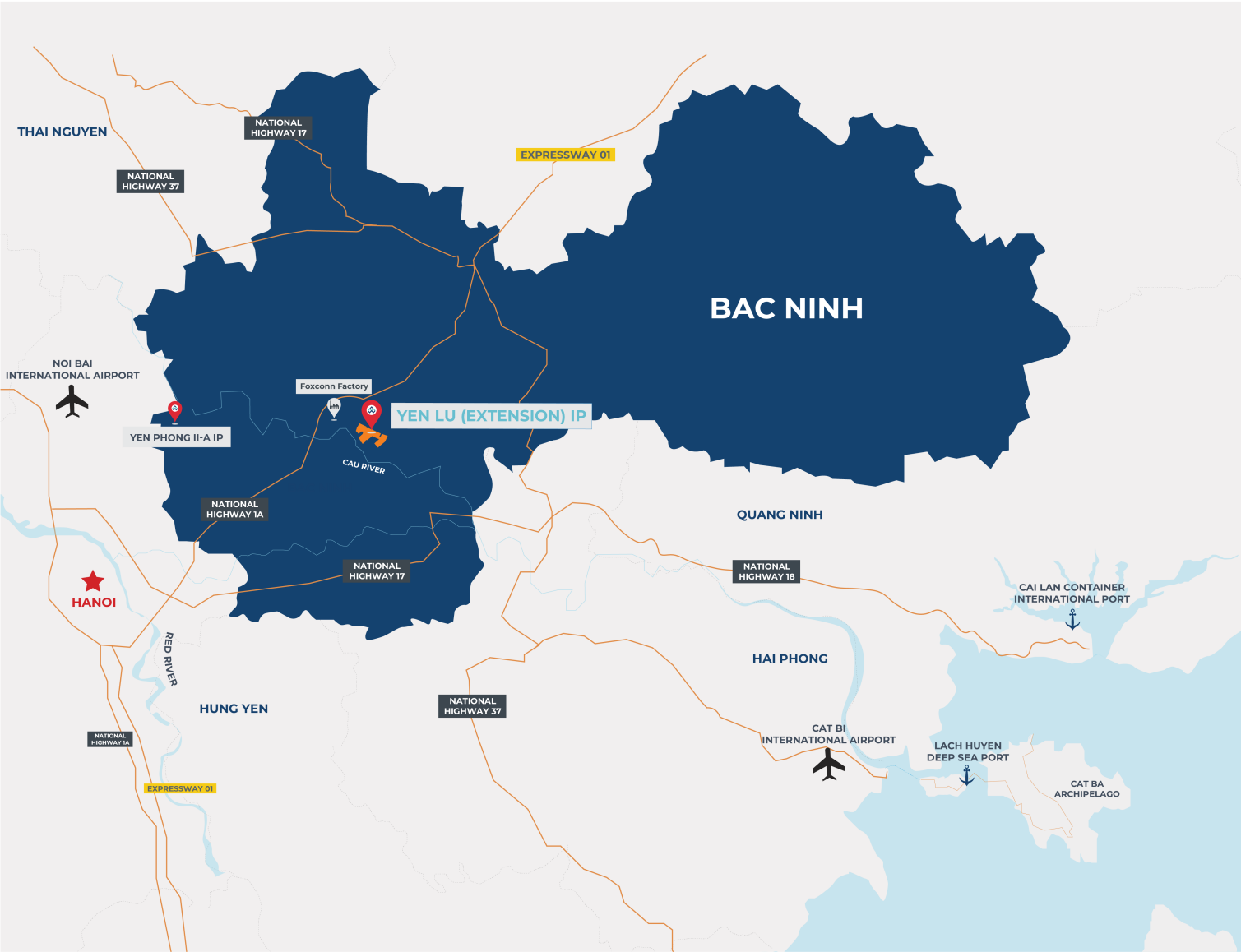 Khu Công nghiệp Yên Lư tỉnh Bắc Giang