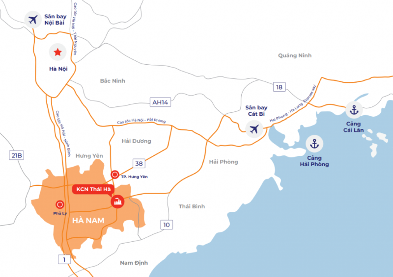 Vị trí liên kết vùng