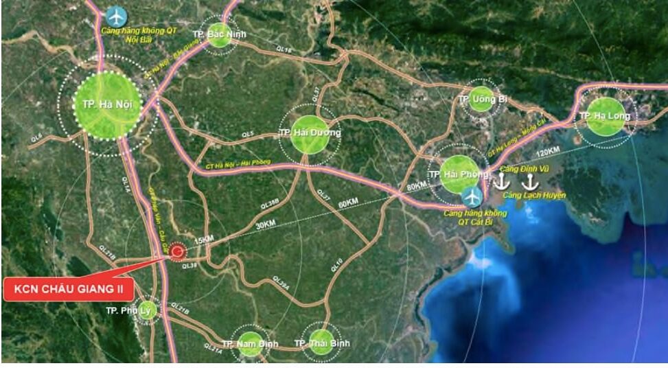 Vị trí chiến lược của KCN Châu Giang II