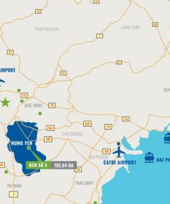 Bản đồ kết nối giao thông Khu công nghiệp số 5