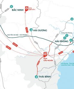 Bản đổ kết nối vùng của Khu công nghiệp Cầu Nghìn