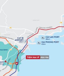 Bản đồ vị trí khu công nghiệp Tiền Hải