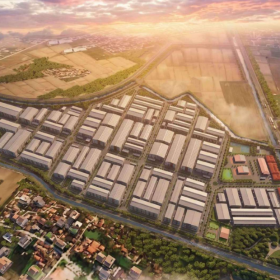 Phối cảnh cụm công nghiệp Hưng Nội