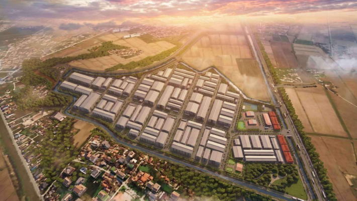 Phối cảnh cụm công nghiệp Hưng Nội