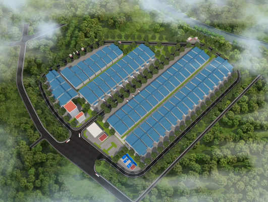Phối cảnh cụm công nghiệp Nghĩa Hương