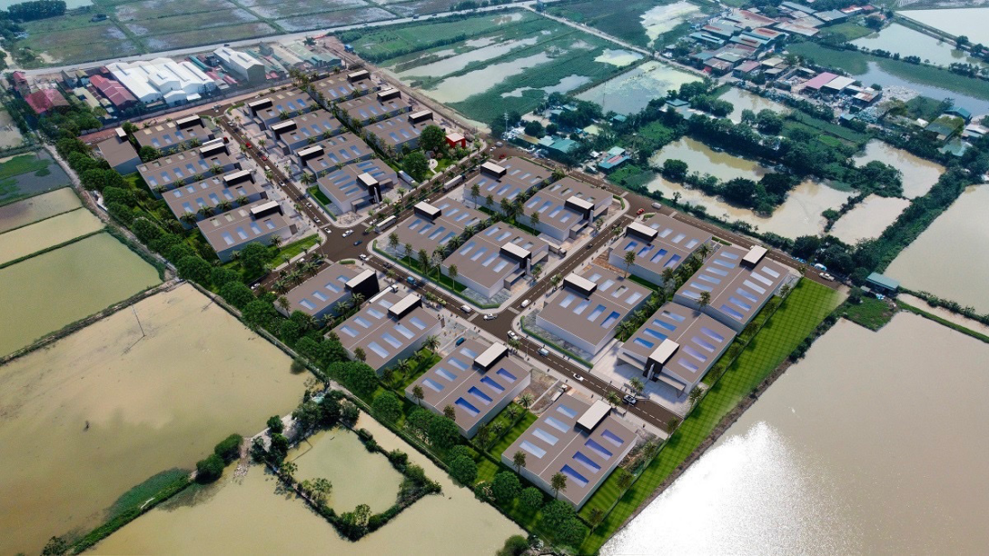 Phối cảnh cụm công nghiệp xà cầu