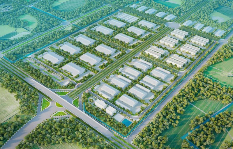 Phối cảnh khu công nghiệp Thái Hà gđ1