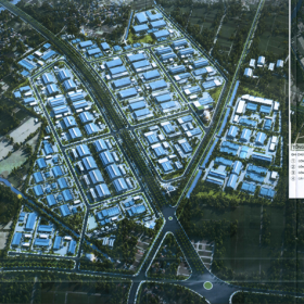 Phối cảnh tổng thể KCN Văn Nhuệ - Hoàng Hoa Thám Hưng Yên