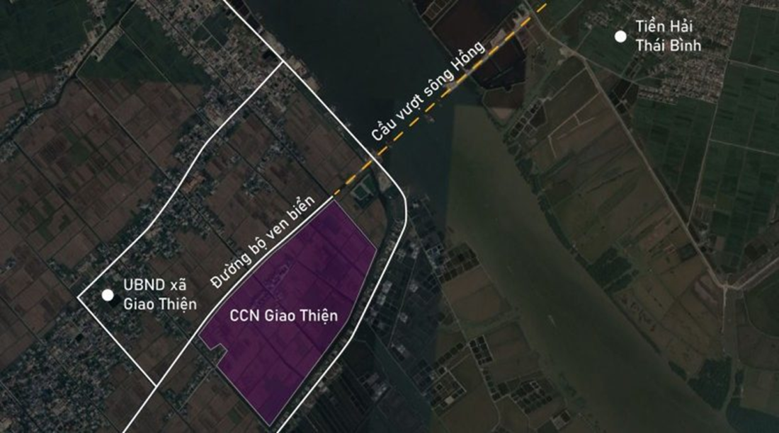 Ranh giới và kết nối liên vùng của cụm công nghiệp Giao Thiện Ninh Bình