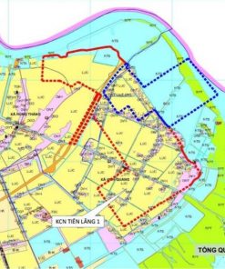 Vị trí ranh giới thực hiện dự án KCN Tiên Lãng 1 Hải Phòng