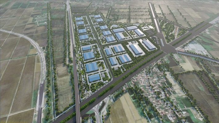 Phối cảnh cụm công nghiệp Yên Bằng