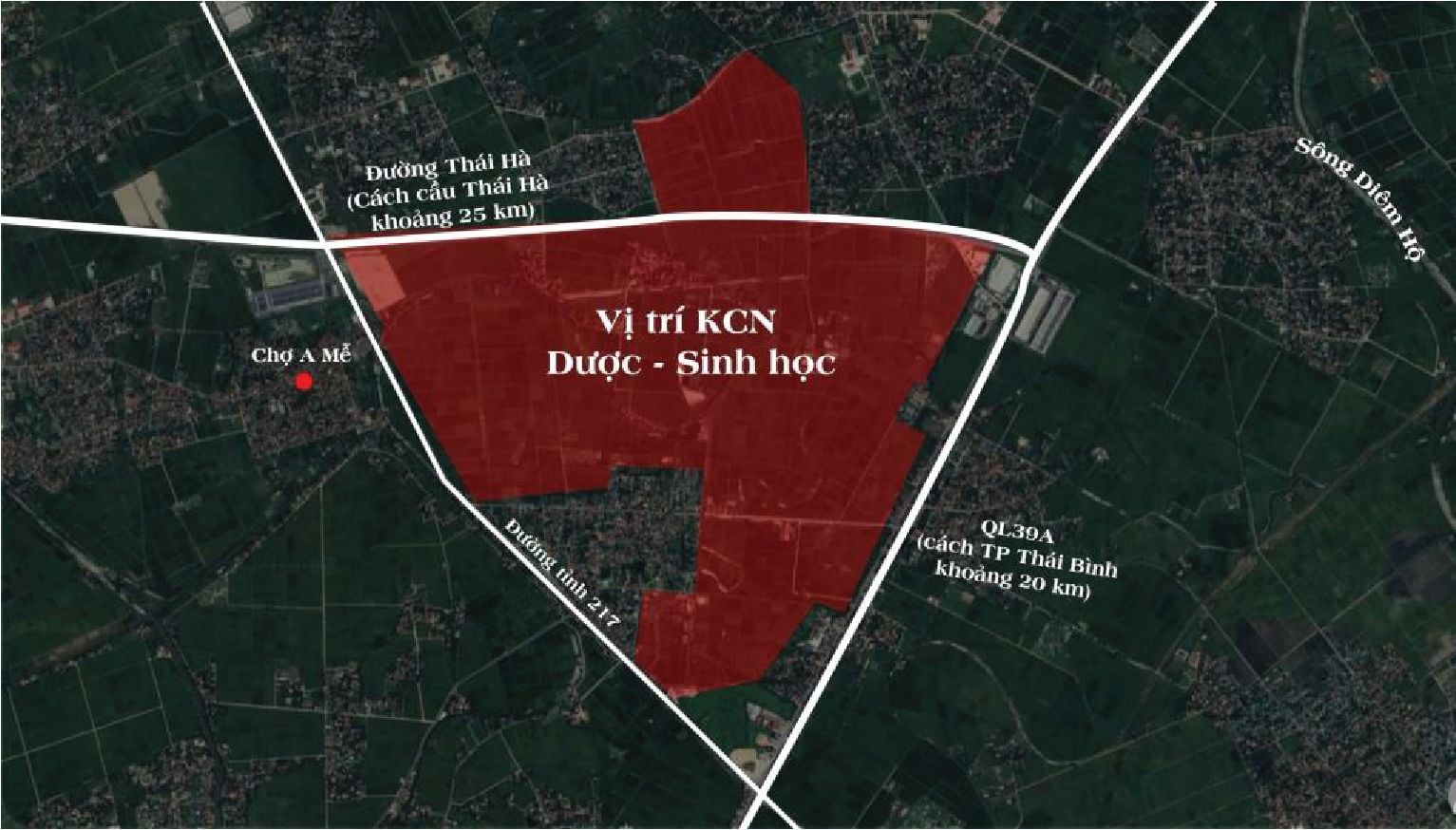 vị trí Khu công nghiệp Dược – Sinh học