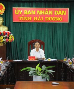 Chủ trì phiên họp tháng 7 (lần 3) của UBND tỉnh, Phó Chủ tịch Thường trực UBND tỉnh Lưu Văn Bản yêu cầu rà soát một số nội dung liên quan đến cụm công nghiệp An Đồng (Nam Sách)