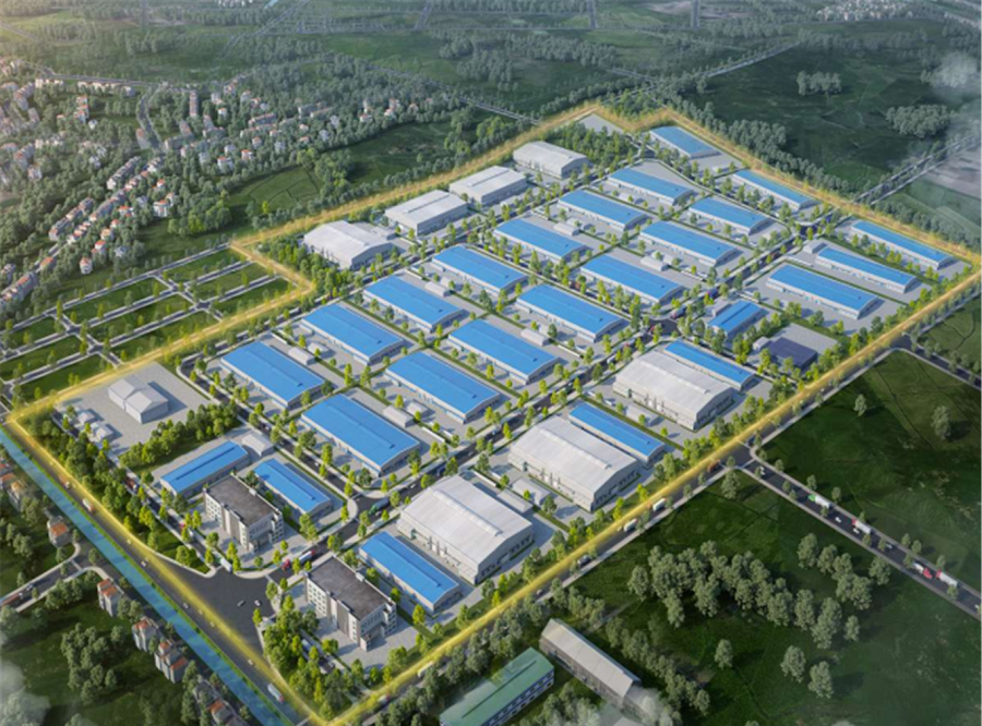 Cụm công nghiệp Khoái Châu Hưng Yên minh hoạ