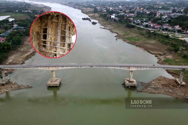 Hiện trạng cầu sông Lô