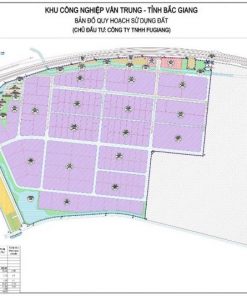 Khu công nghiệp Vân Trung Bắc Ninh Bản đồ quy hoạch