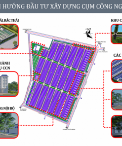 Mặt bằng cụm công nghệp làng nghề Hữu Bằng