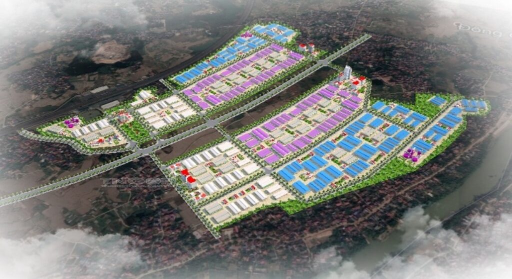 Mặt bằng dự án Cụm Công Nghiệp Tân Phú