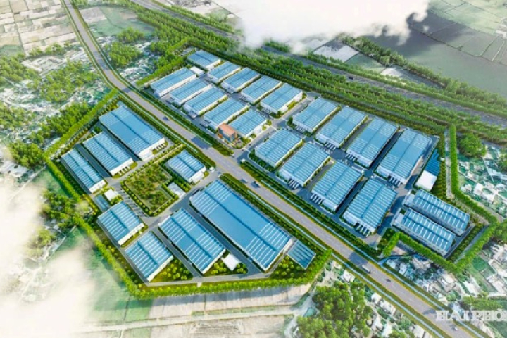 Mô phỏng cụm công nghiệp Hải Triều Hưng Yên Minh Hoạ
