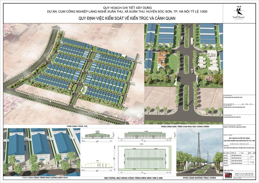 Phê duyệt xây dựng cụm công nghiệp làng nghề Xuân Thu, huyện Sóc Sơn