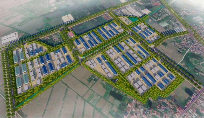 Phối cảnh Cụm công nghiệp Phùng Chí Kiên Hưng Yên
