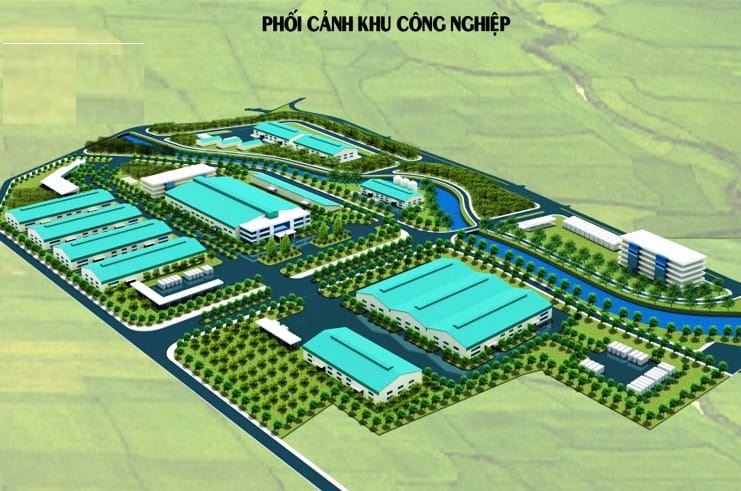 Phối cảnh Khu công nghiệp Bờ trái sông Đà tại Phú Thọ