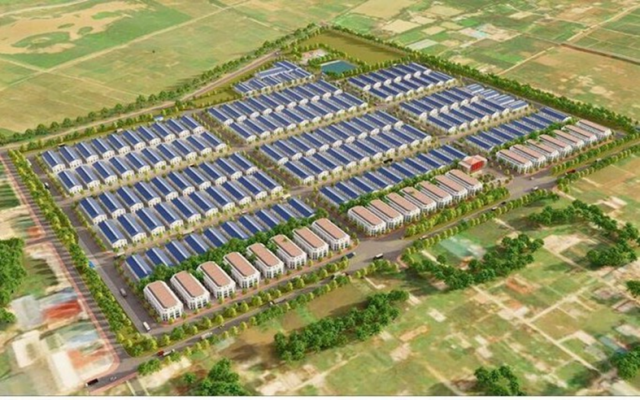 Phối cảnh cụm công nghiệp làng nghề Hữu Bằng