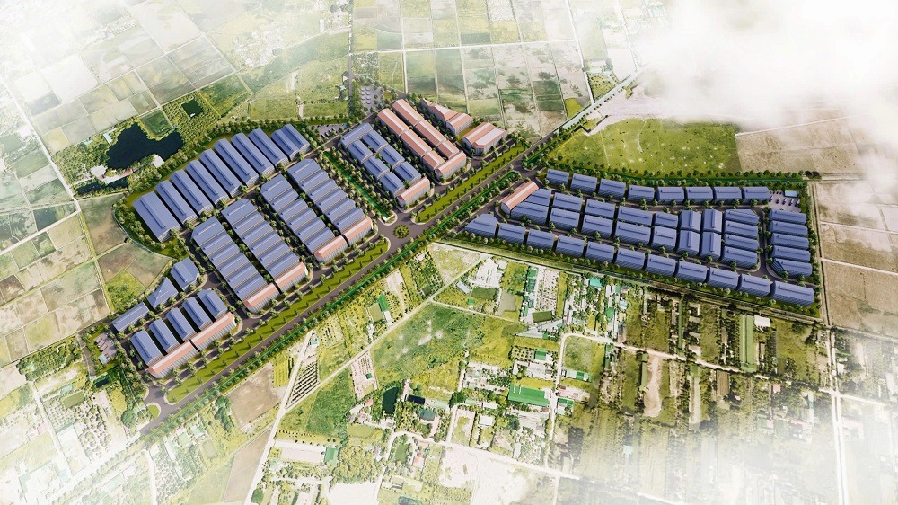 Phối cảnh cụm công nghiệp làng nghề Ngọc Mỹ - Thạch Thán