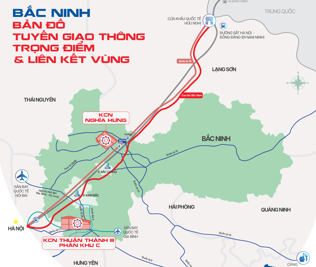 Khu công nghiệp Nghĩa Hưng Bắc Ninh vị trí