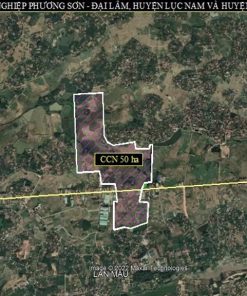 Khu vực xây dựng cụm công nghiệp Phương Sơn - Đại Lâm Bắc Ninh