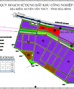Mặt bằng sử dụng đất Khu công nghiệp Lạc Thịnh Phú Thọ