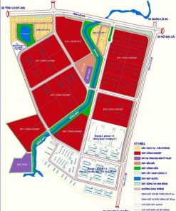 Mặt bằng tổng thể Khu công nghiệp Bá Thiện - Phân khu I