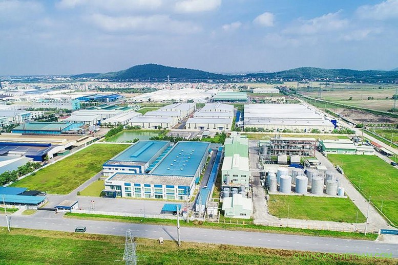Minh hoạ cụm công nghiệp Hòa Xá