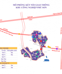 Mô phỏng kết nối giao thông Khu công nghiệp Phú Sơn Phú Thọ