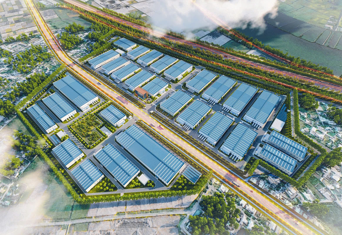Phối cảnh Cụm công nghiệp Cẩm Văn Hải Phòng