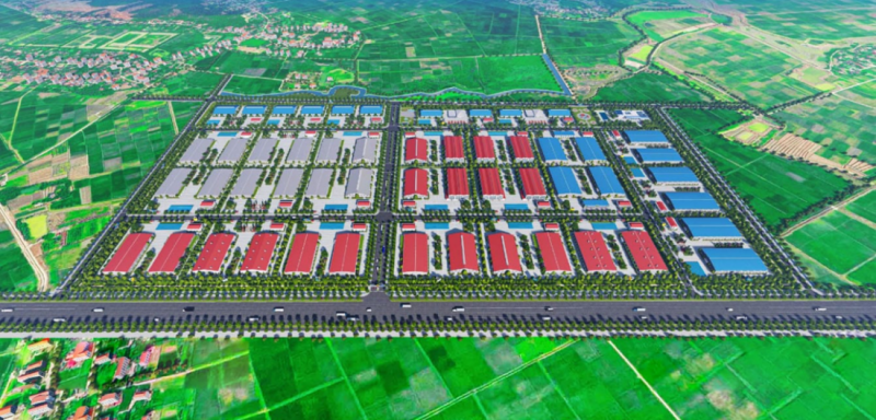 Phối cảnh Cụm công nghiệp Hợp Thắng Thanh Hóa