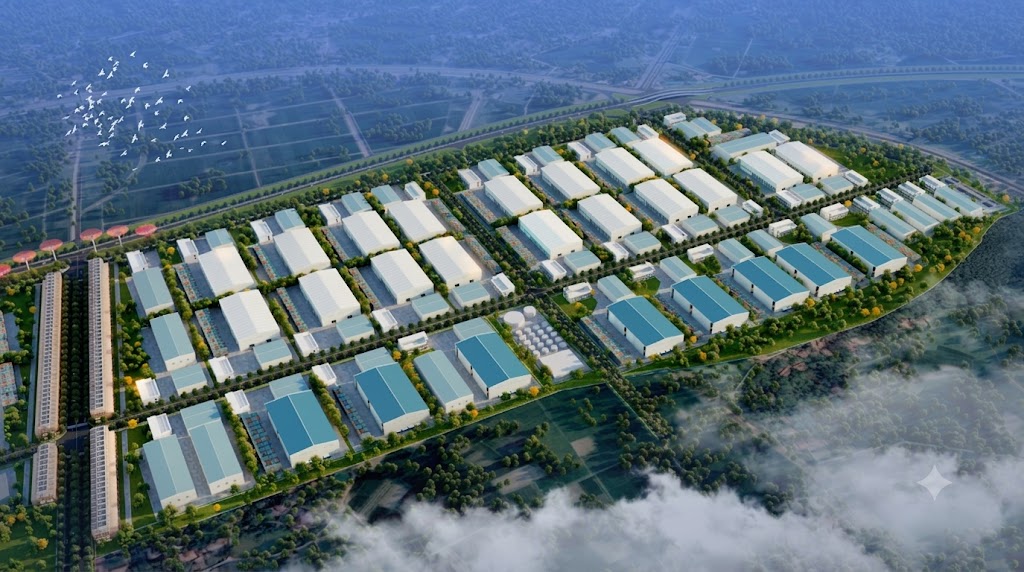 Phối cảnh Cụm công nghiệp Tân Đức Thái Nguyên
