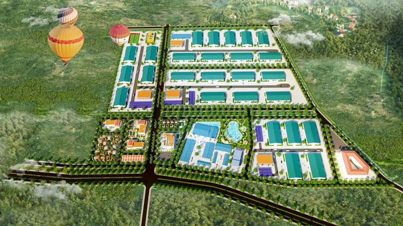 Phối cảnh Cụm công nghiệp Vạn Thắng - Yên Thọ Thanh Hóa
