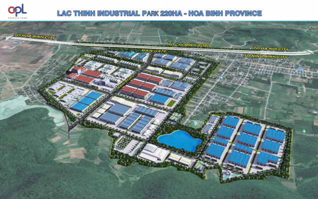 Phối cảnh Khu công nghiệp Lạc Thịnh Phú Thọ
