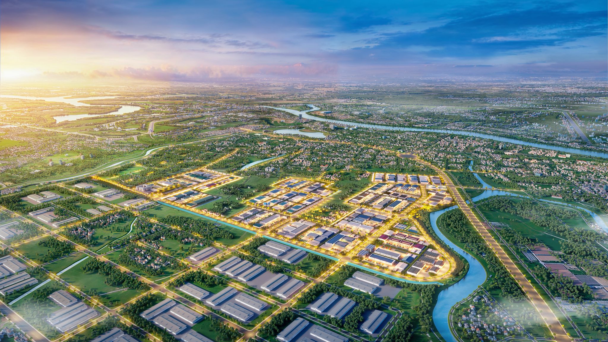 Phối cảnh Khu công nghiệp Thủy Nguyên Hải Phòng
