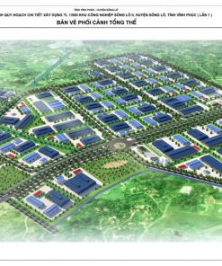 Phối cảnh tổng quan Khu công nghiệp Sông Lô II Phú Thọ