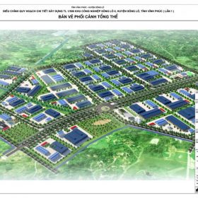 Phối cảnh tổng quan Khu công nghiệp Sông Lô II Phú Thọ