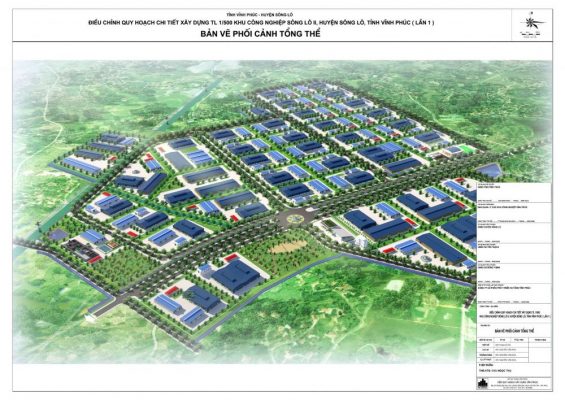 Phối cảnh tổng quan Khu công nghiệp Sông Lô II Phú Thọ