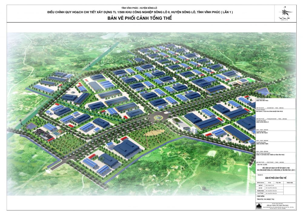 Phối cảnh tổng quan Khu công nghiệp Sông Lô II Phú Thọ