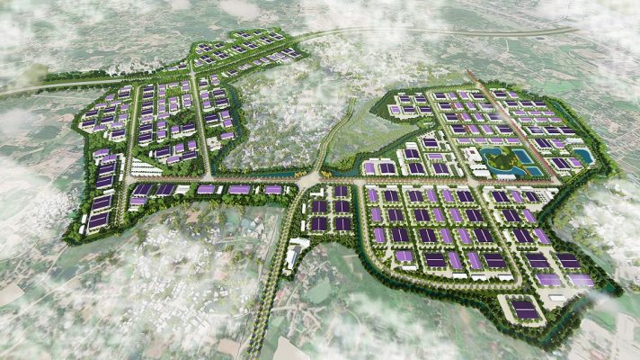 Phối cảnh tổng thể Khu công nghiệp Phú Sơn Phú Thọ