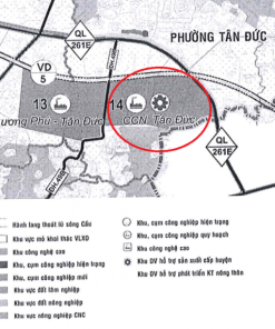 Vị trí Cụm công nghiệp Tân Đức Thái Nguyên