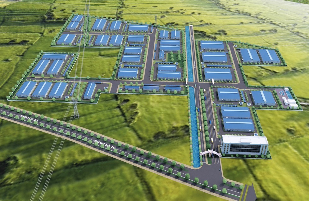 Mô phỏng Cụm công nghiệp Dũng Tiến - Giang Biên Hải Phòng