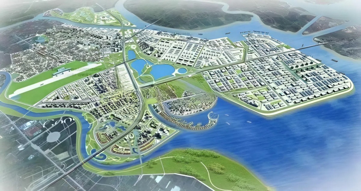 Phối cảnh Khu công nghiệp Nam Tràng Cát Hải Phòng